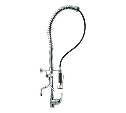 KITCHEN PROGRAM Mix cucina con doccia prelavaggio stoviglie e rubinetto finitura cromo