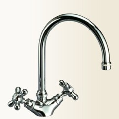 CLASSICI CUCINA Monoforo per lavello finitura cromo