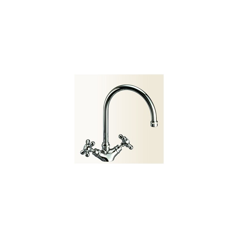 CLASSICI CUCINA Monoforo per lavello finitura cromo
