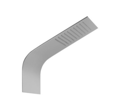 WELLNESS Soffione in acciaio slim a parete