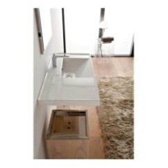 ML 90x47 SX lavabo da incasso o sospeso