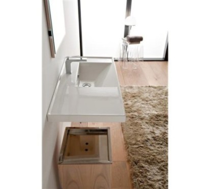ML 90x47 SX lavabo da incasso o sospeso