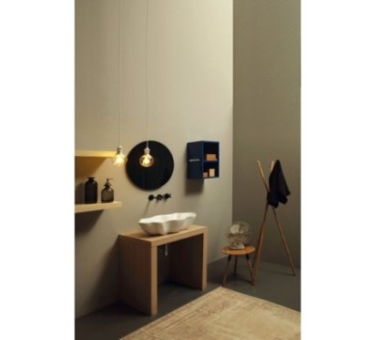 SEASTAR lavabo d'appoggio finitura bianco lucido