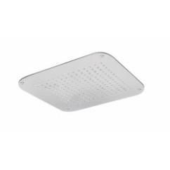 Soffione quadrato 400x400 in acciaio da incasso