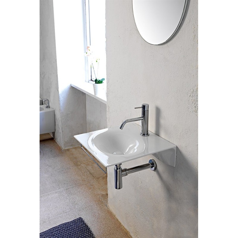 VEIL Lavabo sospeso 46 x 46 cm