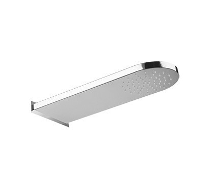 WELLNESS Soffione a parete in acciaio inox