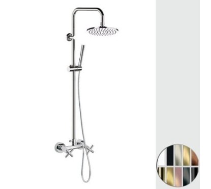 JAX Gruppo doccia esterno con colonna doccia finitura cromo