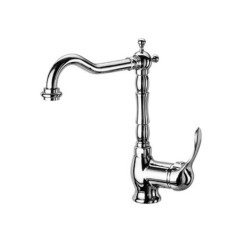 LINEA CUCINA Miscelatore per lavello con canna antica finitura cromo
