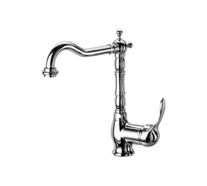 LINEA CUCINA Miscelatore per lavello con canna antica finitura cromo