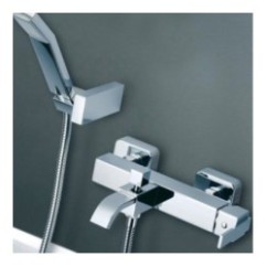 KLIP miscelatore monocomando vasca esterno finitura nickel spazzolato