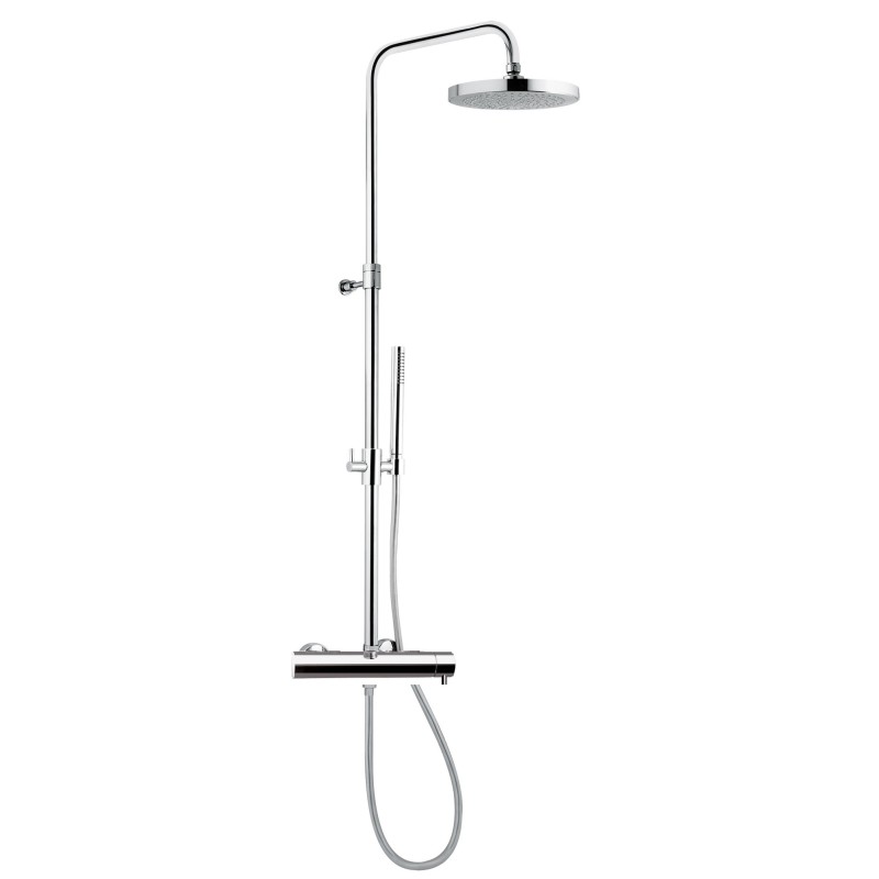 Colonna doccia con miscelatore finitura cromo