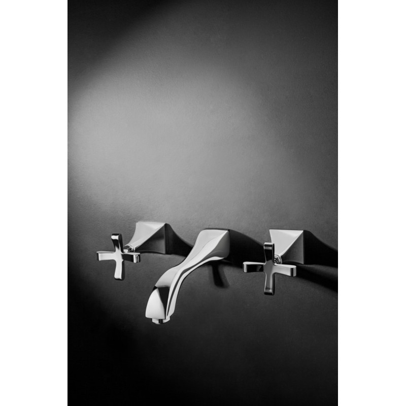 CHIC7CENTO Batteria lavabo ad incasso finitura cromo