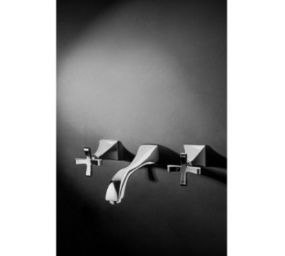 CHIC7CENTO Batteria lavabo ad incasso finitura cromo