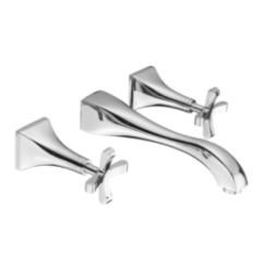 CHIC7CENTO Batteria lavabo ad incasso finitura cromo