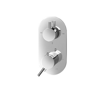 THERMO.LINE - AXIA Miscelatore termostatico coassiale per doccia incasso a 4 uscite