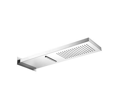 WELLNESS Soffione a parete in acciaio inox