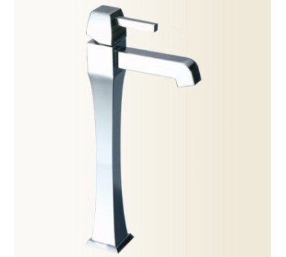 CHARLOTTE miscelatore monocomando lavabo alto finitura nickel spazzolato