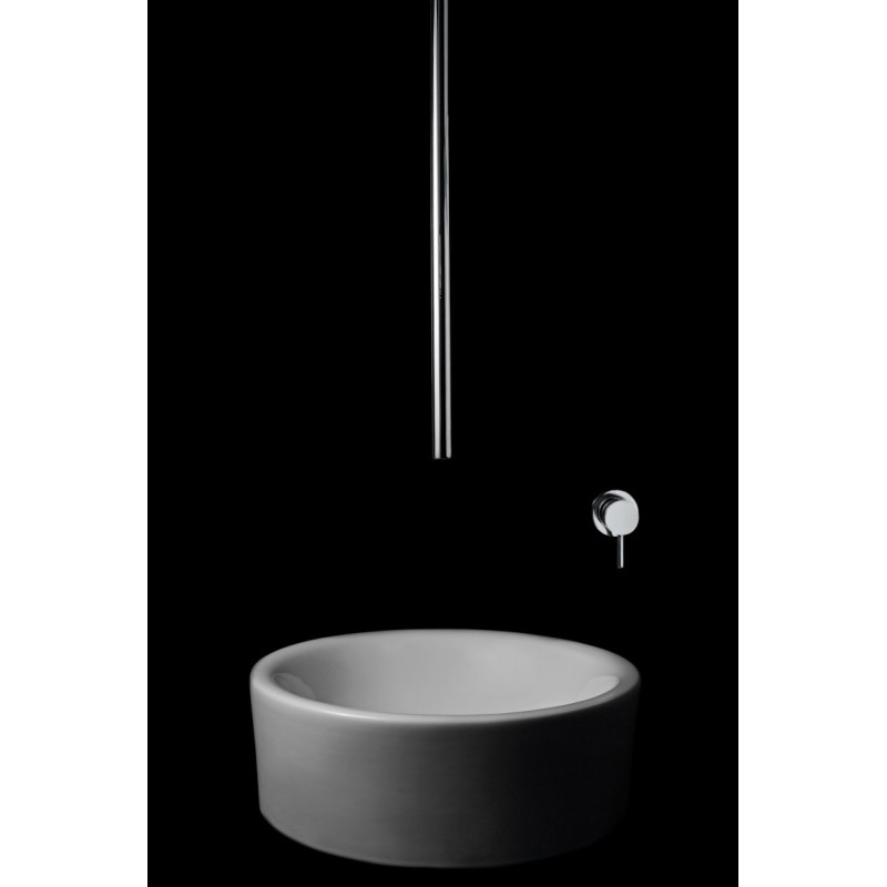 TONDì Monocomando lavabo da soffitto finitura cromo