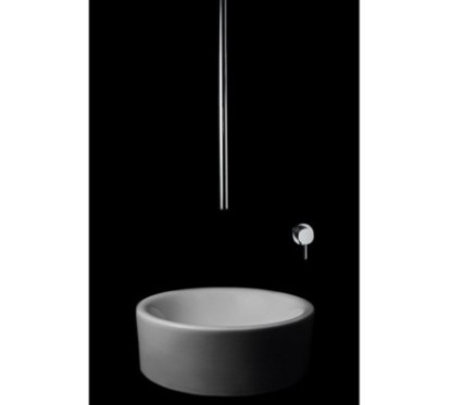 TONDì Monocomando lavabo da soffitto finitura cromo