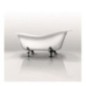 ETHOS vasca da bagno freestanding con scarico e piedi cromo