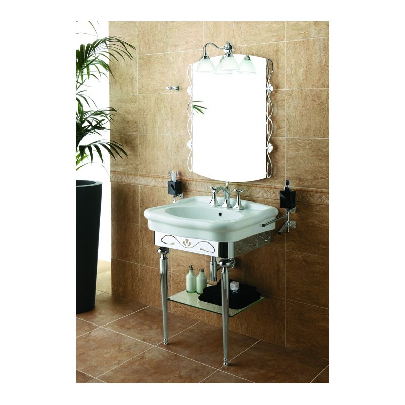 CHIC7CENTO Batteria lavabo scarico 1”1/4 finitura cromo