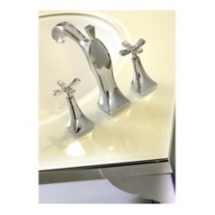 CHIC7CENTO Batteria lavabo scarico 1”1/4 finitura cromo