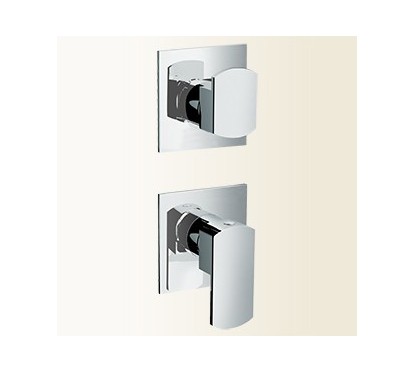 SOPHIE miscelatore monocomando doccia/vasca incasso con deviatore 5 uscite finitura nickel spazzolato