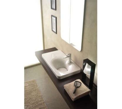 FUJI 80 SHELF SX lavabo da incasso