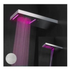 BAGNO ITALIANO IRIS WATER FALL soffione doccia rettangolare  - pioggia - cascata -cromoterapia - finitura satinato