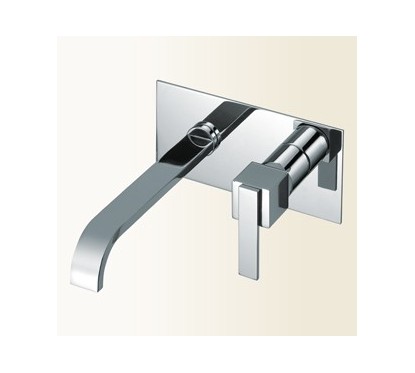 KLIP miscelatore monocomando lavabo ad incasso finitura nickel spazzolato