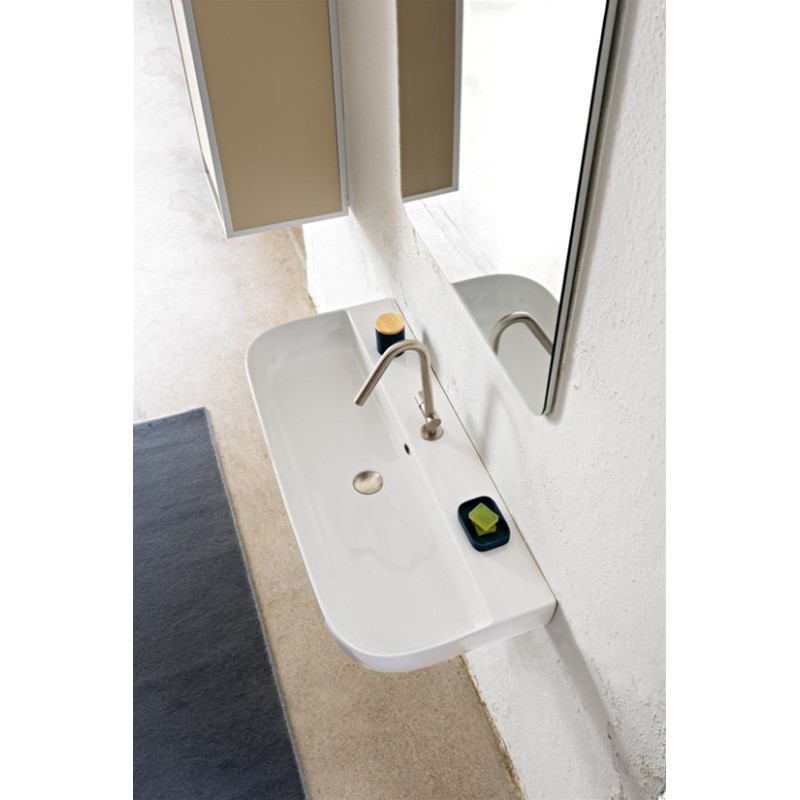 GLAM 95/S lavabo d'appoggio o sospeso