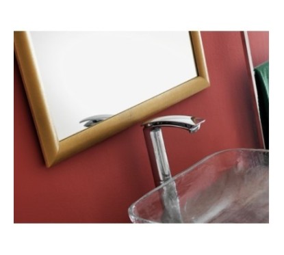 FLO Monocomando lavabo alto finitura cromo
