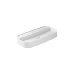 SMARTB Lavabo da appoggio 45x95 finitura bianco mat