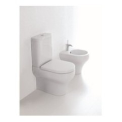 CLEAR vaso monoblocco con cassetta e coprivaso