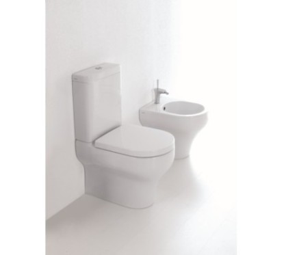 CLEAR vaso monoblocco con cassetta e coprivaso