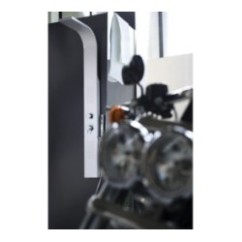 CRIO BCO Set colonna mezzo totem 1500x150x75 mm in acciaio Aisi 304 verniciato bianco