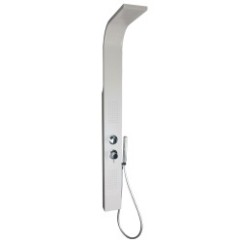 CRIO BCO Set colonna mezzo totem 1500x150x75 mm in acciaio Aisi 304 verniciato bianco