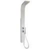 CRIO BCO Set colonna mezzo totem 1500x150x75 mm in acciaio Aisi 304 verniciato bianco