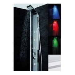 EVO 185 pannello doccia CROMOTERAPIA monocomando h.185 finitura satinato