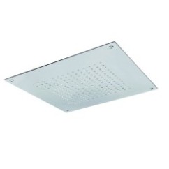 Soffione da incasso 500x500 mm in acciaio inox lucido