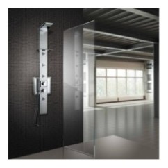 PRISMA CROMOTERAPIA pannello doccia termostatico 140 con cromoterapia finitura cromo brillante