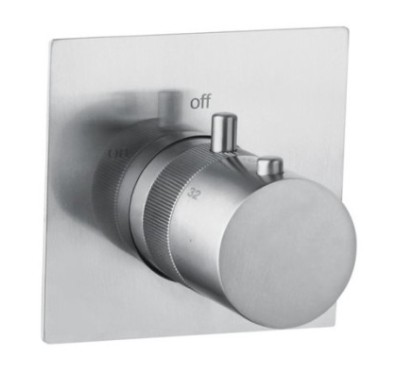 DMB Miscelatore doccia incasso termostatico inox 316L con regolatore di flusso finitura pvd oro