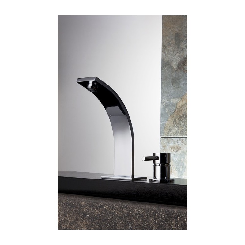 THOR Monocomando lavabo due fori senza scarico finitura cromo