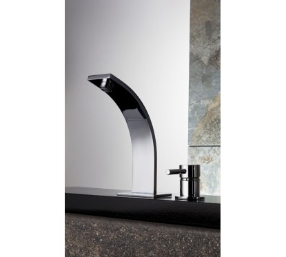 THOR Monocomando lavabo due fori senza scarico finitura cromo