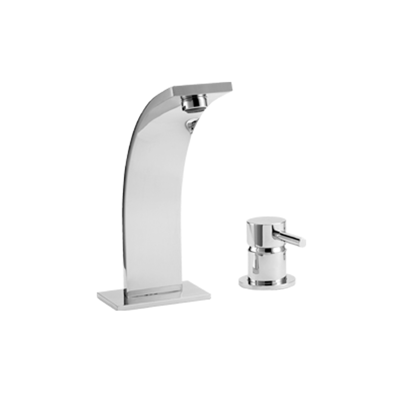 THOR Monocomando lavabo due fori senza scarico finitura cromo