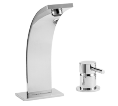 THOR Monocomando lavabo due fori senza scarico finitura cromo