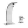 THOR Monocomando lavabo due fori senza scarico finitura cromo