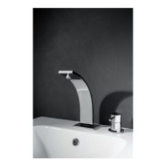 THOR Monocomando lavabo due fori senza scarico finitura cromo