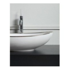 VESSEL lavabo d'appoggio finitura filo platino