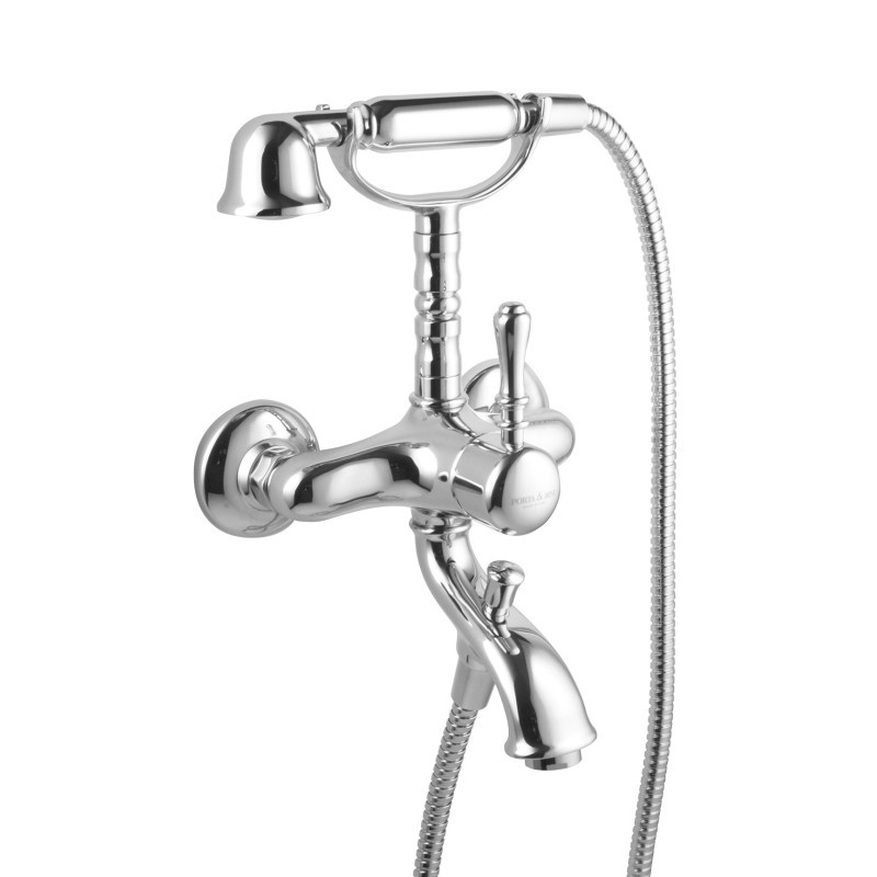 DALI' Monocomando vasca esterno con kit doccia e duplex finitura oro rosa